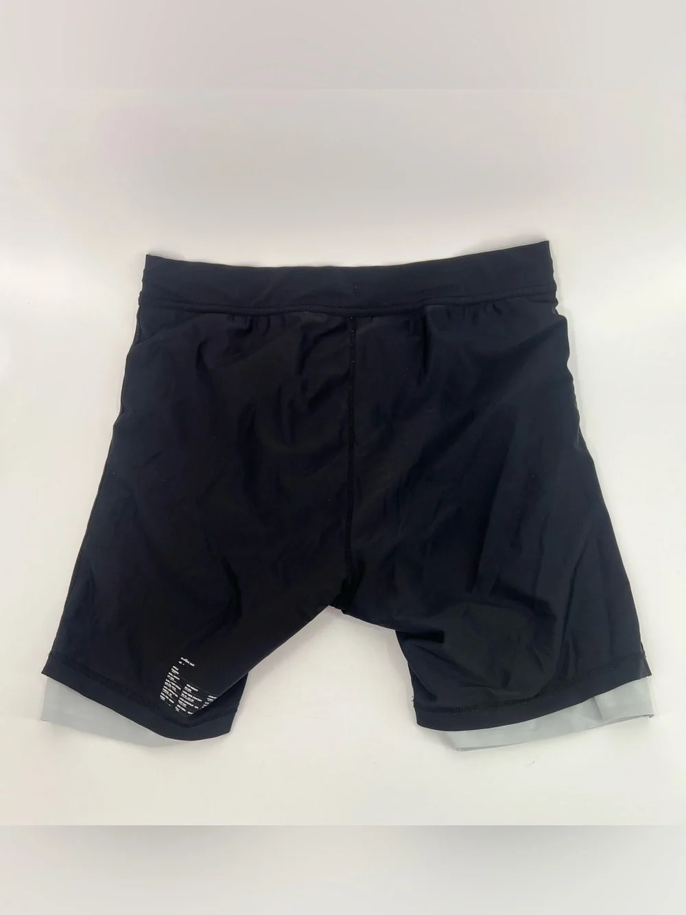 Ten Thousand Men's Lined Interval Shorts Gray W Black Athletic 7” Inseam L Large